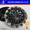 Huazuan 7′′ T Shape Segment Hot Pressed Sintering Grinding Cup Wheel